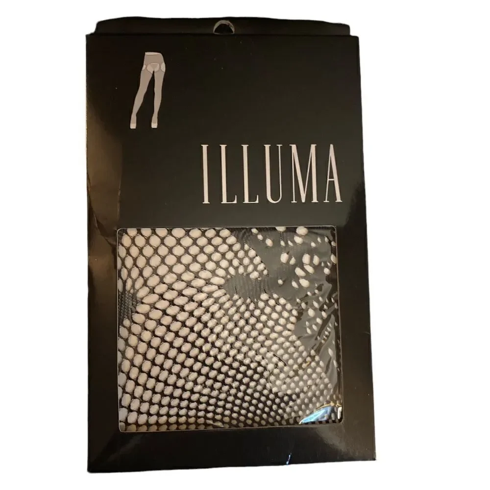 Illuma Garter Fishnet Tights